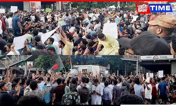 Hindus in Bangladesh Protest at Shahbagh with Four-Point Demands